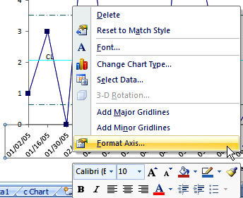 format axis in Excel 2007